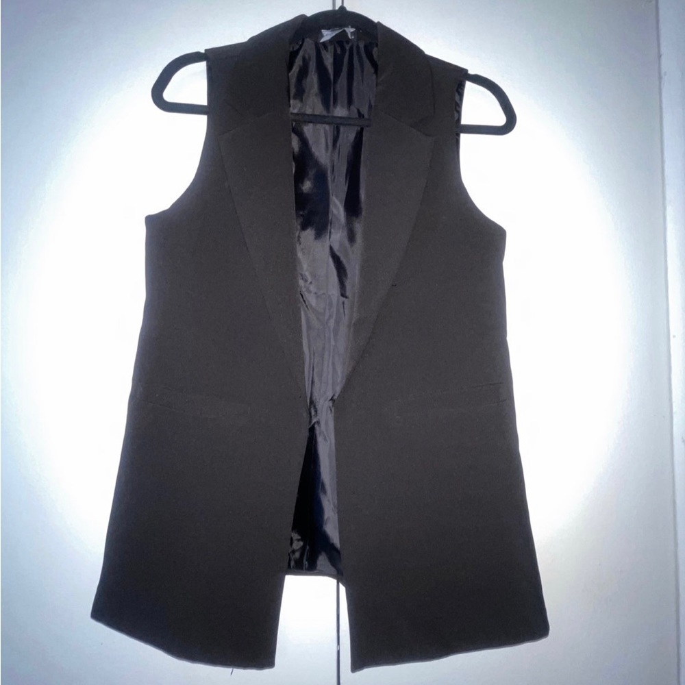 Women's Jacket Lapel Fashion Casual Long Sleeveless Vest